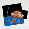 12ct Basketball Party Candy Favors Chocolate Bars Let the Madness Begin (12 Pack) - Blue view 2