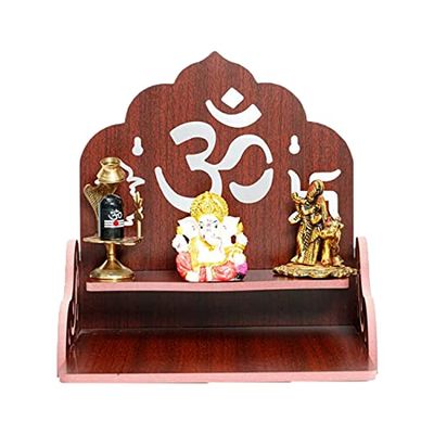Aakrati Wooden Temple Home Wooden Temple Mandir Pooja Ghar For Home Handcrafted Mandir Art Painted Temple Indian Hindu Decoration Puja Temple Bhagwan Diwali, Navratri By Devyom. Brown