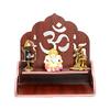 Aakrati Wooden Temple Home Wooden Temple Mandir Pooja Ghar For Home Handcrafted Mandir Art Painted Temple Indian Hindu Decoration Puja Temple Bhagwan Diwali, Navratri By Devyom. Brown view 1