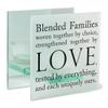 Elanze Designs Blended Families White 4 x 4 Glass Mirrored Tea Light Holder view 1