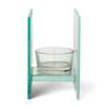 Elanze Designs Blended Families White 4 x 4 Glass Mirrored Tea Light Holder view 3