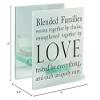 Elanze Designs Blended Families White 4 x 4 Glass Mirrored Tea Light Holder view 4