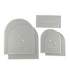 CAKESAFE - Arch Disk Kit- 2 Arched Disk Sets w/Scraper-Unique Shaped Acrylic Disks for Cake Decorating view 1