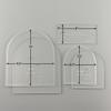 CAKESAFE - Arch Disk Kit- 2 Arched Disk Sets w/Scraper-Unique Shaped Acrylic Disks for Cake Decorating view 2