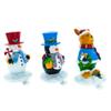 BestPysanky Set of 3 Holiday Stocking Holders Hangers  Snowman, Penguin, and Reindeer Christmas Mantel Decor view 2
