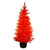 Kurt Adler 4.5 Foot Orange Potted Tree view 1