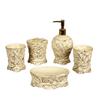 NOBRIM Bathroom Accessory Ceramic Bathroom Accessories Set 5-Pieces Exquisite Bathroom Suit Soap Dispenser Toothbrush Holder Soap DishTumbler Bathroom Set Bathroom Wash Set view 1