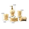 NOBRIM Bathroom Accessory Ceramic Bathroom Accessories Set 5-Pieces Exquisite Bathroom Suit Soap Dispenser Toothbrush Holder Soap DishTumbler Bathroom Set Bathroom Wash Set view 2
