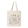 ALLDAY US Tote Bag For Women Retro Large Size Shoulder Bag, Cotton Canvas Bag, Reusable Shopping Bag, To Plant a Garden Is To Believe in Tomorrow Natural view 1