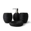 NOBRIM Bathroom Accessory Resin Bathroom Accessories Sets 4-Pieces Bird's Nest Design Bathroom Set Soap Dispenser Tumbler and Soap Dish Bathroom Wash Set Bathroom Wash Set view 1