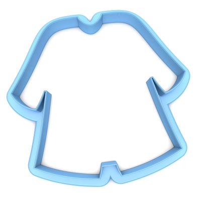 Sweet Prints Inc Graduation Gown (outline) Cookie Cutter - Dishwasher Safe (2")
