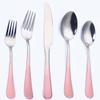 Pink Silverware Set, 50-piece Stainless Steel Flatware Cutlery Set Forks and Spoons Simple & Modern Tableware For Home Party Restaurant Wedding Dinner, Service For 10 view 1