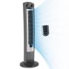 BATHINDIAN Wind Curve Tower Fan with Lonizer and Remote, with on-Board Storage Location, Auto Shut-Off Timer, Multi-Function Remote Control, Suitable for Bedroom, Living Room, Office, Etc, Black view 1