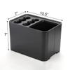 Elsjoy Black Umbrella Stand, Entryway Umbrella Organizer, Compact and Efficient with Removable Drip Tray, Holds 10 Umbrellas view 2