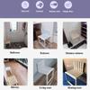 LFIEVO Wall-Mounted Heightened Foldable Chairs The Seat Height 35cm/42cm Optional The Invisible Folding Solid Wood Stool Saves Space Load Bearing 300kg. view 3
