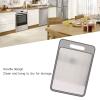 Cutting Board, Dual Sided Aluminum Alloy Grinding Defrosting Tray Heat Cold Resistance with Sharpener for Frozen Meat (Grey) view 4