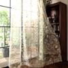AZIMUZIXI Farmhouse Birds Design Sheer Curtains 72 Inch Long for Bedroom Living Room,Country Style Botanical Garden Fruit Tree Pattern Leaf Print Light Filtering Window Treatment Sets 2 Panels view 1