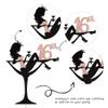 1 PCS Sitting 16th Birthday Cake Topper Glitter Sweet Sixteen High Heel Girl Cake Pick for Lady Makeup Spa Theme Cheers to 16th Birthday Party Cake Decorations Supplies Rose Gold view 3