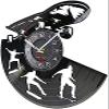Silent Wall Clock Skating Skateboarder Vinyl Album Record Clock for Boys Room Home Decor Watches Skateboard Street Sport Art Silent Quartz Clock view 2