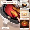 Air Fryer Silicone Liners Pot Reusable Baking Tray NonStick Air Fryers Pan Basket For Kitchen MicrowaveOven AirFryer Accessories (Color : Gray) view 2