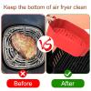 Air Fryer Silicone Liners Pot Reusable Baking Tray NonStick Air Fryers Pan Basket For Kitchen MicrowaveOven AirFryer Accessories (Color : Gray) view 3