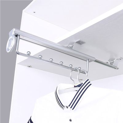 Adjustable Clothing Organizer Holder - Closet Organizer Rack For Pants And Coat, Heavy Duty Pull-out Clothes Rack Trouser Sliding Hanger, Hanger Rail For Clothes Closet, Telescopic Wardrobe ( Size : 4
