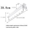 Adjustable Clothing Organizer Holder - Closet Organizer Rack For Pants And Coat, Heavy Duty Pull-out Clothes Rack Trouser Sliding Hanger, Hanger Rail For Clothes Closet, Telescopic Wardrobe ( Size : 4 view 2