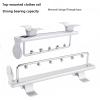 Adjustable Clothing Organizer Holder - Closet Organizer Rack For Pants And Coat, Heavy Duty Pull-out Clothes Rack Trouser Sliding Hanger, Hanger Rail For Clothes Closet, Telescopic Wardrobe ( Size : 4 view 4