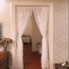 A.Monamour Short Curtain for Small Window 2 Panels Solid White Sheer Transparent Voile Curtain Floral Embroidery Lace Valance Panel Half Curtain for Kitchen Caf Bedroom Cabinet Curtain Door Curtain view 2