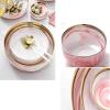 7 PCS Japanese Style Tableware Combination Tableware Dishes Set Home Marble Texture Bowl Ceramic Plate view 3