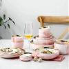 7 PCS Japanese Style Tableware Combination Tableware Dishes Set Home Marble Texture Bowl Ceramic Plate view 4