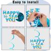 66 Pcs Tropical Fish Hanging Ceiling Swirls Under The Sea Party Decorations Ocean Themed Party Hanging Spiral Decorations for Boys Girls Kids Mermaid Creatures Ocean Party Birthday Party Supplies view 4