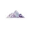 Purple Mountain Patch Embroidered Iron-on/Sew-on Applique Vacation Travel Souvenir Seek Adventure Wild Animals Nature Trails Decorative Embroidery Clothing Vest Jackets Premium Stitching view 1
