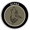 Alpha Wolf Patch Embroidered Iron-on/Sew-on Applique Vacation Travel Souvenir Mountains Forest Trees Hiking Trails Military Decorative Embroidery Clothing Vest Jackets Jeans Premium Stitching view 1