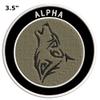 Alpha Wolf Patch Embroidered Iron-on/Sew-on Applique Vacation Travel Souvenir Mountains Forest Trees Hiking Trails Military Decorative Embroidery Clothing Vest Jackets Jeans Premium Stitching view 2