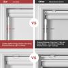 Boolegon Blackout Roller Shades for Windows Cordless Room Darkening Roller Blinds Black Out Window Shades for Home Office Bedroom Media Room Sliding Door Light Blue,28" W x 64" H view 3