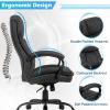 Big and Tall Office Chair 500lbs Heavy Duty PU Leather Executive Computer Chair High Back Ergonomic Office Chair Home Office Desk Chair with Lumbar & Back Support for Heavy People, Black view 4