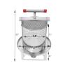 Fruit Wine Press 3.3 Gallon Manual Grape Presser for Wine Juice Making DIY Large Fruit Honey Presser Apple Cider Grape Juice Press Extractor view 4