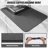 DK177 Coffee Mat - Dish Drying Mat for Kitchen Counter, Hide Stain, Absorbent with Waterproof Rubber Backing, Fit Kitchen Dish Rack Bar Accessories (Dark Gray, 24" x 16") view 4