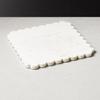 White Marble Scalloped Serving Board Marble Cheese Board Marble Chopping Board Fluted Plate Marble Decorative Plate Cheese Platter Board (1 piece Serving Board) view 1