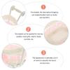 ARTIBETTER 2pcs Wicker Stroller Rattan Woven Basket Candy Snacks Goodie Treat Cart for Shower Centerpieces Decoration Pink view 3