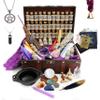 UnaLunaMoona Witchcraft Kit with 90 Wiccan Supplies for Beginner and Advanced Witches. Wiccan Alter with Altar Supplies and Apothecary kit. Spell Kit with Witchcraft Supplies for Wicca. Witch Altar view 1