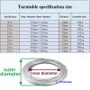 Lazy Susan Turntable Bearing 360 Degree Rotating Round Table Swivel Aluminium Alloy Turntable Bearing, For Glass Granite Or Wood Kitchen Ding Table view 2