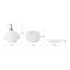NOBRIM Bathroom Accessory 4pcs Resin Bathroom Four-Piece White Sandstone Shell Bath Decor Soap Dish,2 Tumbler,Soap Dispenser Bathroom Wash Set Bathroom Wash Set view 2