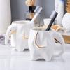NOBRIM Bathroom Accessory 5-Piece Bathroom Accessory Set Cute Elephant Design Bathroom Wash SetSoap Dispenser Toothbrush Holder Soap Dish Mouthwash Cup Bathroom Wash Set view 3
