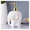 NOBRIM Bathroom Accessory 5-Piece Bathroom Accessory Set Cute Elephant Design Bathroom Wash SetSoap Dispenser Toothbrush Holder Soap Dish Mouthwash Cup Bathroom Wash Set view 4