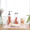 NOBRIM Bathroom Accessory 4 Pieces Bathroom Accessories Set Seahorse Appearance Design Ceramic Toiletries Soap Dispenser/Toothbrush Holder/Tumbler/Soap Dish Bathroom Wash Set view 4
