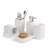NOBRIM Bathroom Accessory 5 Piece Bath Ensemble Ceramics Bathroom Accessories Set Soap Dispenser, Toothbrush Holder, Toothbrush Cup, Soap Dish Toiletries Bathroom Wash Set view 1