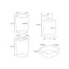 NOBRIM Bathroom Accessory 5 Piece Bath Ensemble Ceramics Bathroom Accessories Set Soap Dispenser, Toothbrush Holder, Toothbrush Cup, Soap Dish Toiletries Bathroom Wash Set view 2