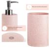 NOBRIM Bathroom Accessory 4-Piece Simple Bathroom Amenities Set Resin Bathroom Accessory Sets Soap Dispenser,Tumbler,Soap Dish,Multicolor Optional Wash Set Bathroom Wash Set view 4